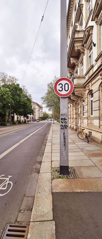 Blitzer Güntzstraße Dresden 30 kmh neu