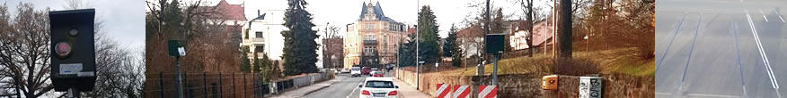 Blitzer Maxim Gorki Straße  oben